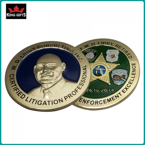 C015 -  2-sides 3D military challenge souvenir coins,soft enamel