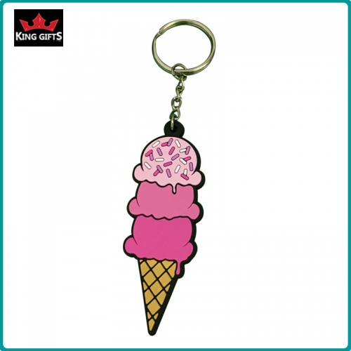 E007 - Custom ice cream PVC key chain