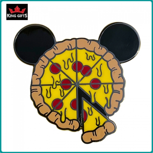 A015 -  Mickey pizza pin (hard enamel)