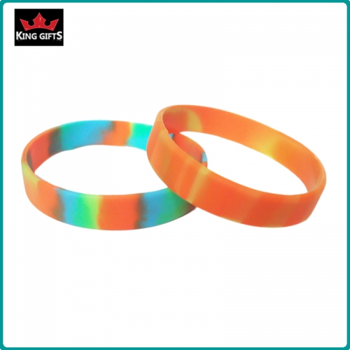 H011- 100% silicone wristband,segmented