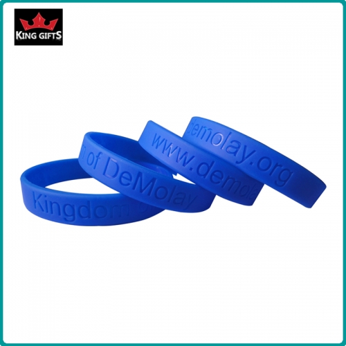 H013- High quality silicone wristband,debossed