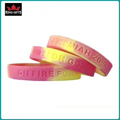 H057-  Wholesale and fashion silicone wristband,debossed