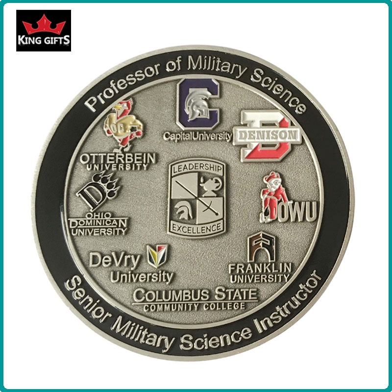 C016 -  2-sides 2D military challenge souvenir coins,soft enamel