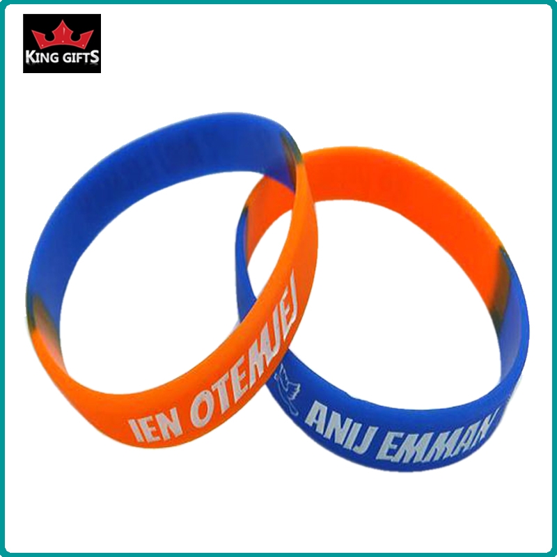H084-  Wholesale silicone wristband,printed