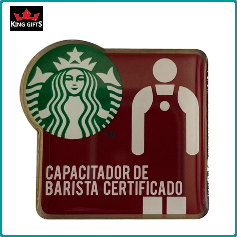 A081 -  Starbucks pin (printed with epoxy,2 versions)