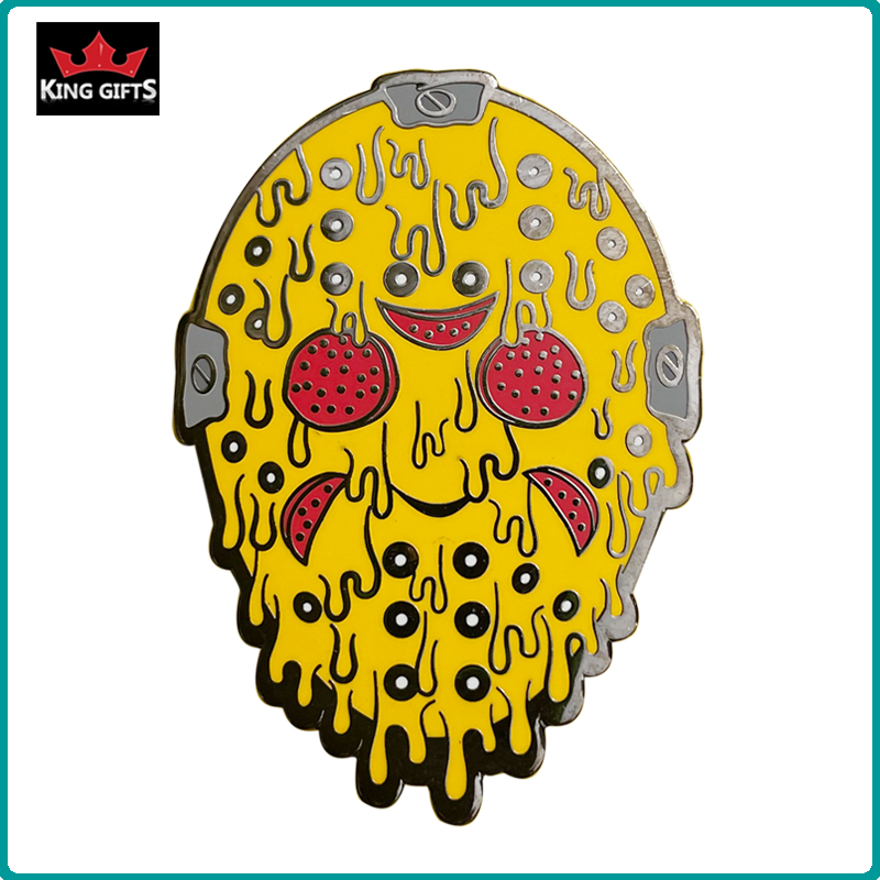 A029 -  yellow mask pin (hard enamel)
