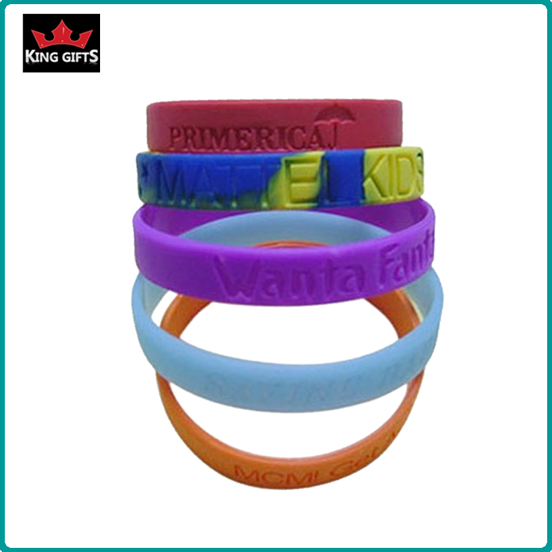 H058-  Wholesale and fashion silicone wristband,debossed
