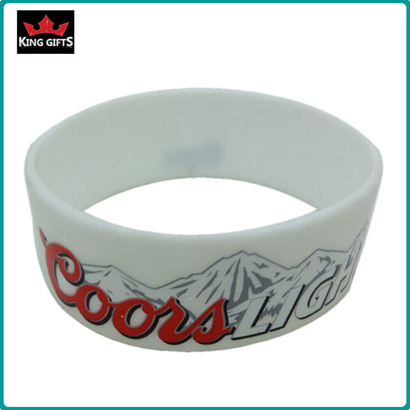 H067-  Popular silicone wristband,printed logo