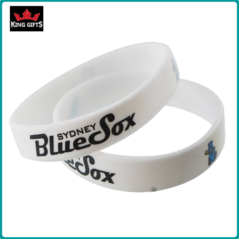 H085-  Wholesale silicone wristband,printed