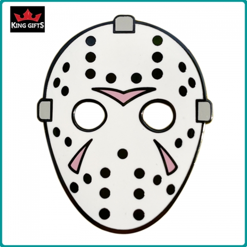 A031 -  White mask pin (hard enamel)