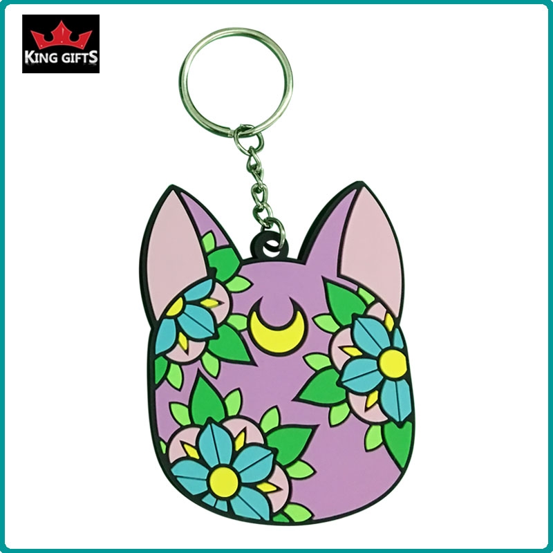 E001 - Custom 2D Pizza PVC key chain