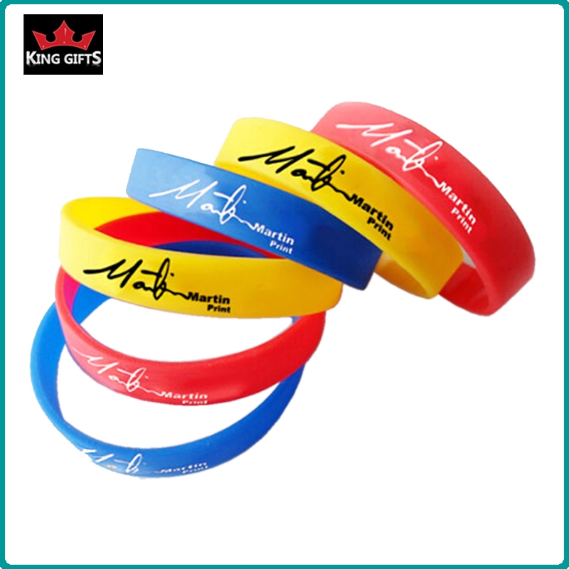 H078-  Wholesale silicone wristband,printed