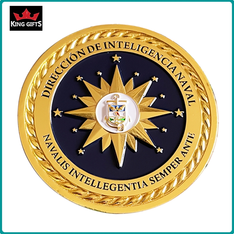 C021 -  High quality 3D earth challenge coins,soft enamel,gold plated